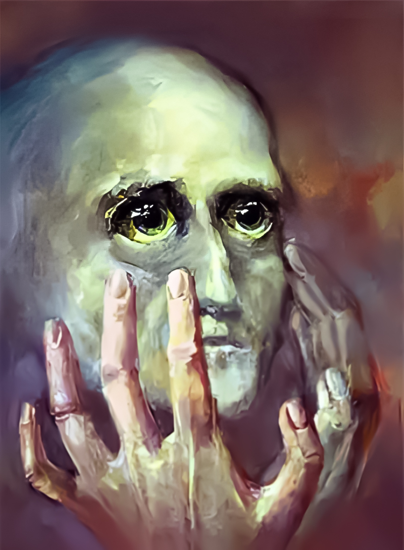 Man painting