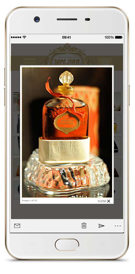 web design, perfume image